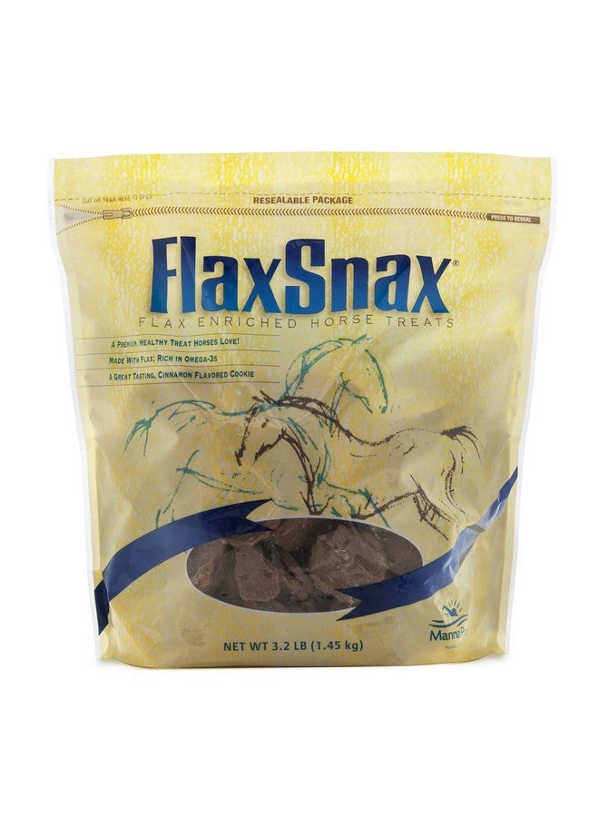Manna Pro Flax Snax Horse Treats | Enriched with Biotin | 3.2 LB - Image 1
