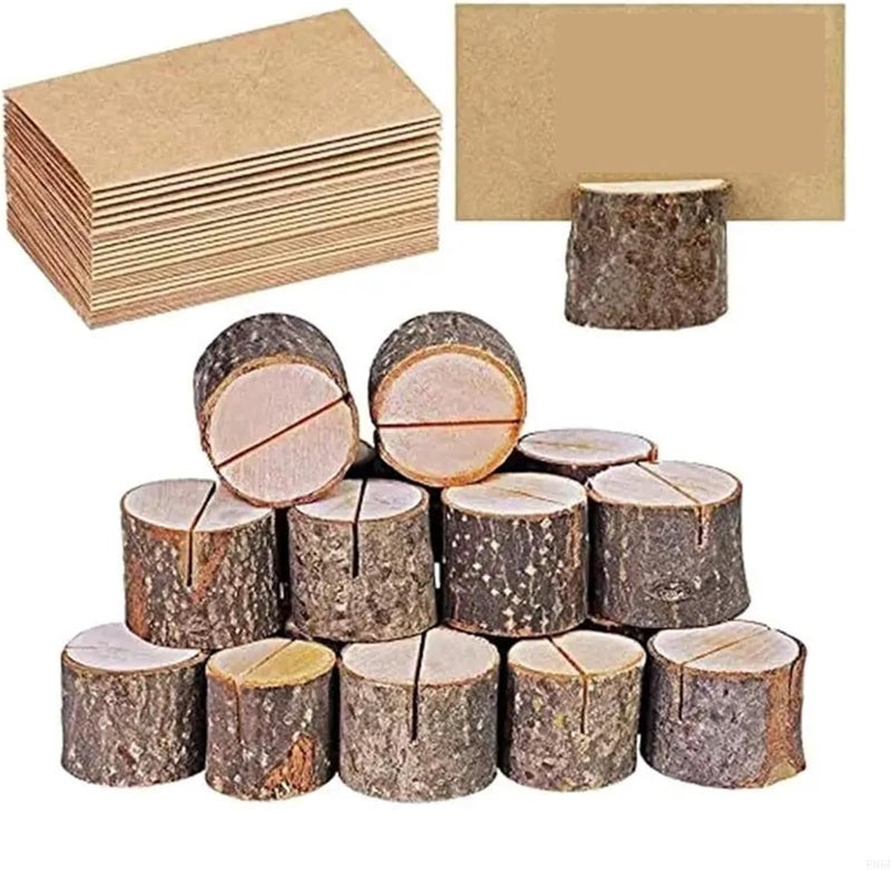Place Card Holders 30sets Wedding Place Wooden Card Holders Table Number Stands for Centerpieces Wedding Reception - Image 2