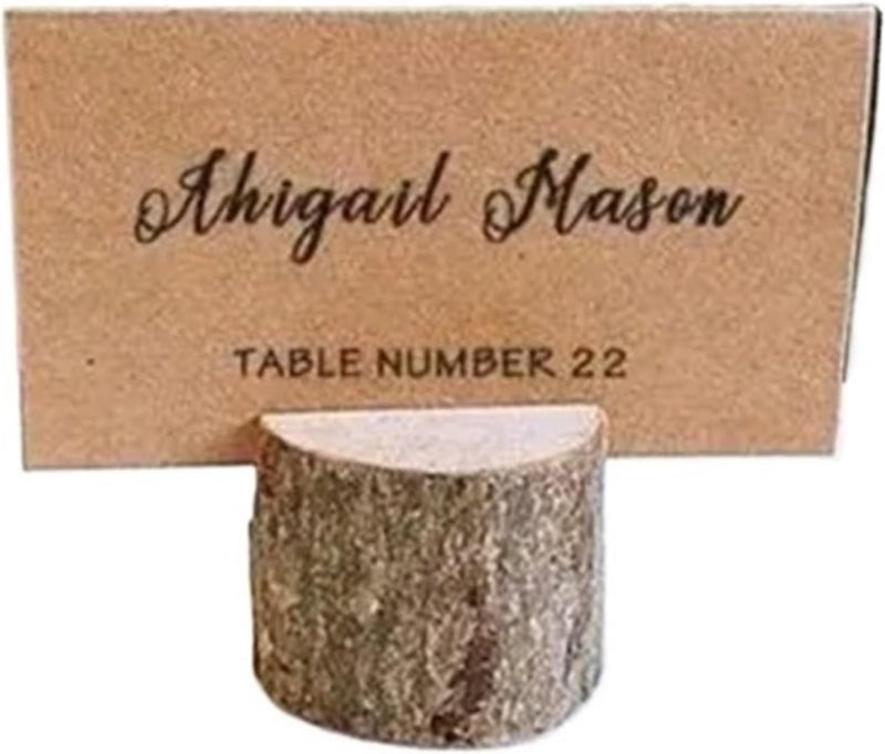 Place Card Holders 30sets Wedding Place Wooden Card Holders Table Number Stands for Centerpieces Wedding Reception - Image 1