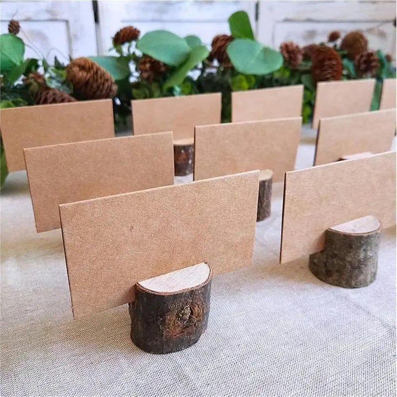 Place Card Holders 30sets Wedding Place Wooden Card Holders Table Number Stands for Centerpieces Wedding Reception - Image 5