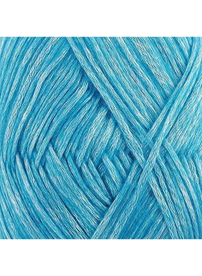 بامبو إم إن خيوط Jubileeyarn Air Breeze غزل أكريليك ناعم الوزن 50 جم/خصلة خصلة باللون الأزرق 4 خصلات - Image 2