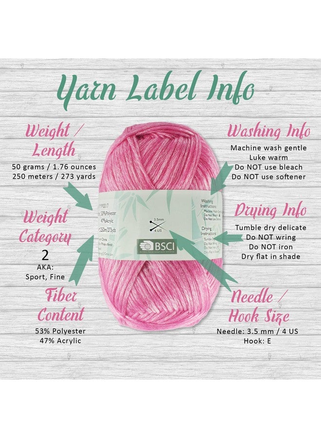 بامبو إم إن خيوط Jubileeyarn Air Breeze غزل أكريليك ناعم الوزن 50 جم/خصلة خصلة باللون الأزرق 4 خصلات - Image 5