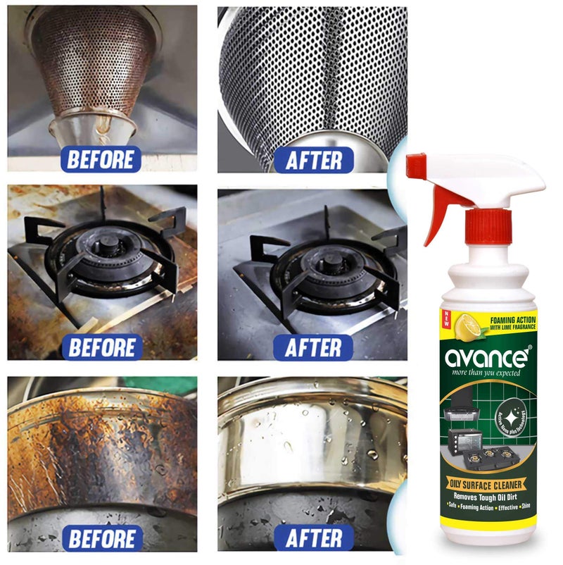 Avance Kitchen Cleaner | Gas stove cleaner | Stain Remover | Chimney Cleaner | Kitchen Tile Cleaner - Image 3