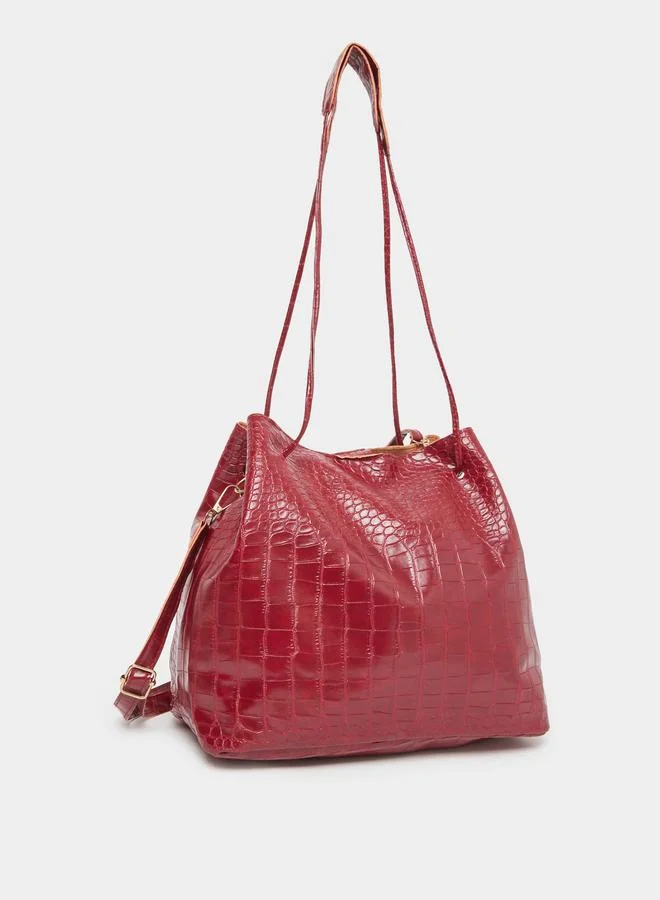 Styli Styli Set of 4 - Croc Textured Bag