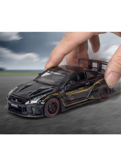 موديل كار لعبة نموذج سيارة 1:32 GTR R35، لعبة سيارة قابلة للسحب من سبائك الزنك، صوت وضوء، نموذج سيارة رياضية للأطفال الأولاد والبنات  - Image 5
