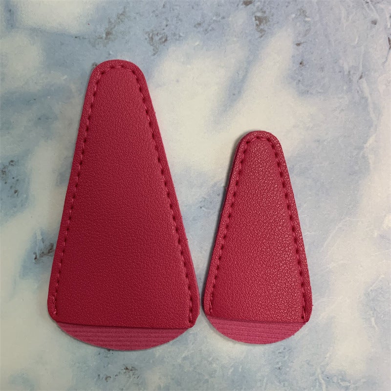 Fashion Beauty Cutters Large Small Size Protective Case Thickened Storage Case 12 Color Printable Logo Eyebrow Cutters Makeup Cutters Leather Case - Image 1