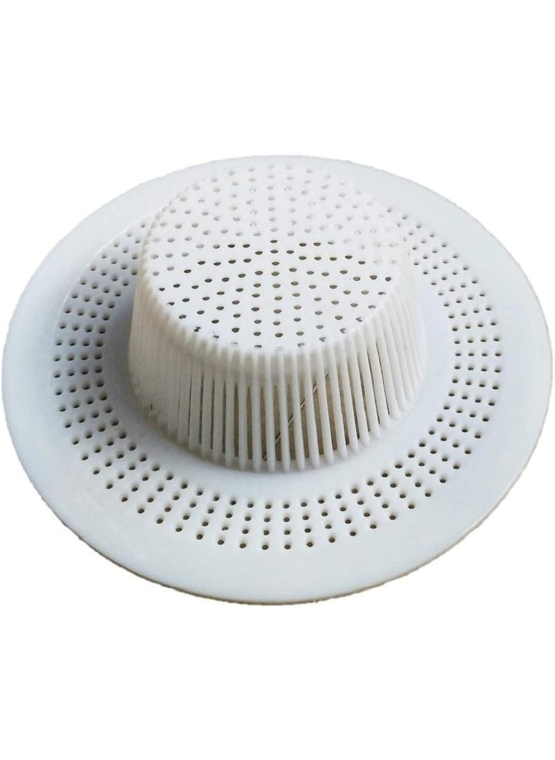 Techhark TechHark Kitchen Sink Strainer Jali Waste Filter | Plastic Drain Basin Basket Filter Cup Drainer Sink Jali (Pack Of 6, White), 4 Cm X 6.5 Cm  - Image 4