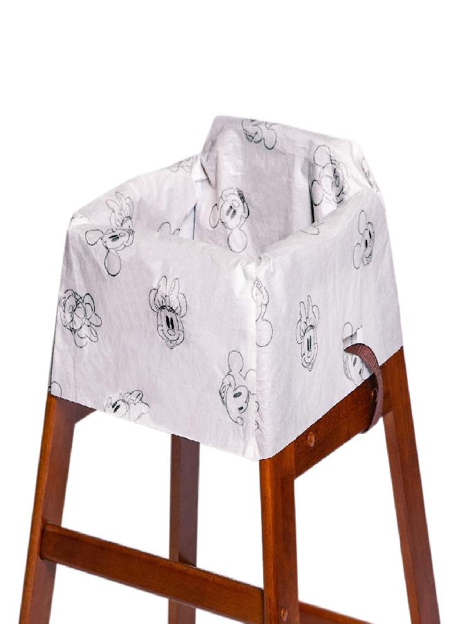 J.L. Childress J.L. Childress Disney Baby by Disposable Restaurant High Chair Cover Individually Wrapped for Travel Convenience, Mickey and Minnie, 12 Count  - Image 1