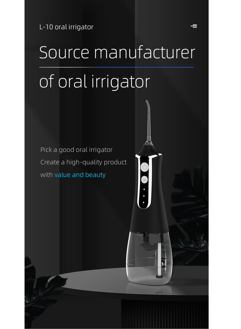 DOSCHER Portable Water Dental Flosser For Teeth Cleaning Dental Oral Irrigator With 3 Modes Scalable 5 Jet Nozzles IPX7 Water Resistance 300ML - Image 2