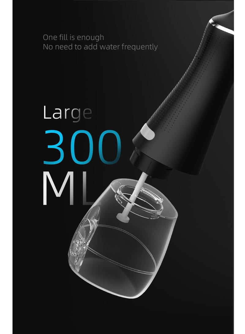 DOSCHER Portable Water Dental Flosser For Teeth Cleaning Dental Oral Irrigator With 3 Modes Scalable 5 Jet Nozzles IPX7 Water Resistance 300ML - Image 5