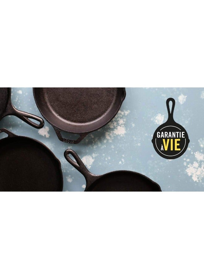 Lodge Lcc3 Pre-Seasoned Combo Cooker  Black  W 27.4 X H 10.2 L 38.9 Cm  3 Litre   3.2 Quart  Cast Iron - Image 2