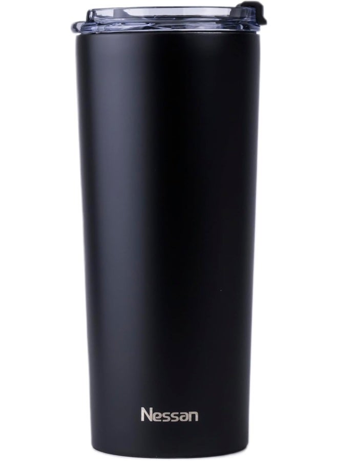Nessan Insulated Stainless Steel Vacuum Mug, 603Ml - Black  - Image 2