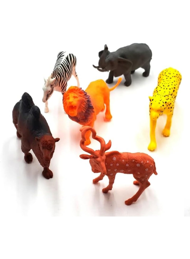 Generic Jungle Animals Toy Set –Animal Figures – Educational Playset for Kids Learning, Pretend Play, and Birthday Gifts - Image 1