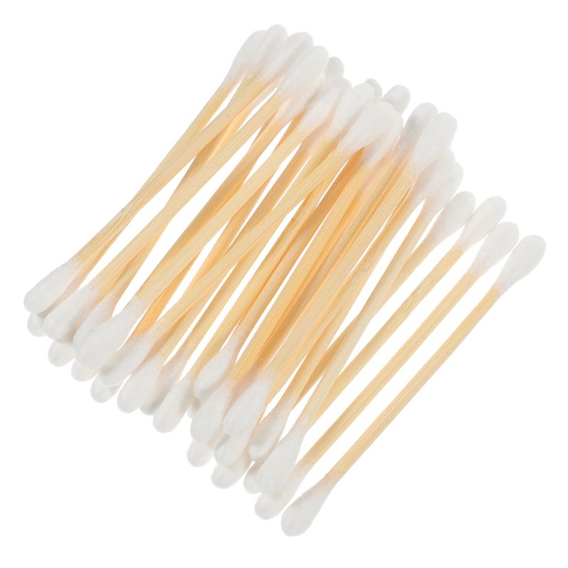 ١٠٠ قطعة من أعواد القطن متعددة الأغراض، أداة تجميل وعناية بالمكياج، عصا ورقية لتنظيف الأذن والعناية بالمكياج - Image 2