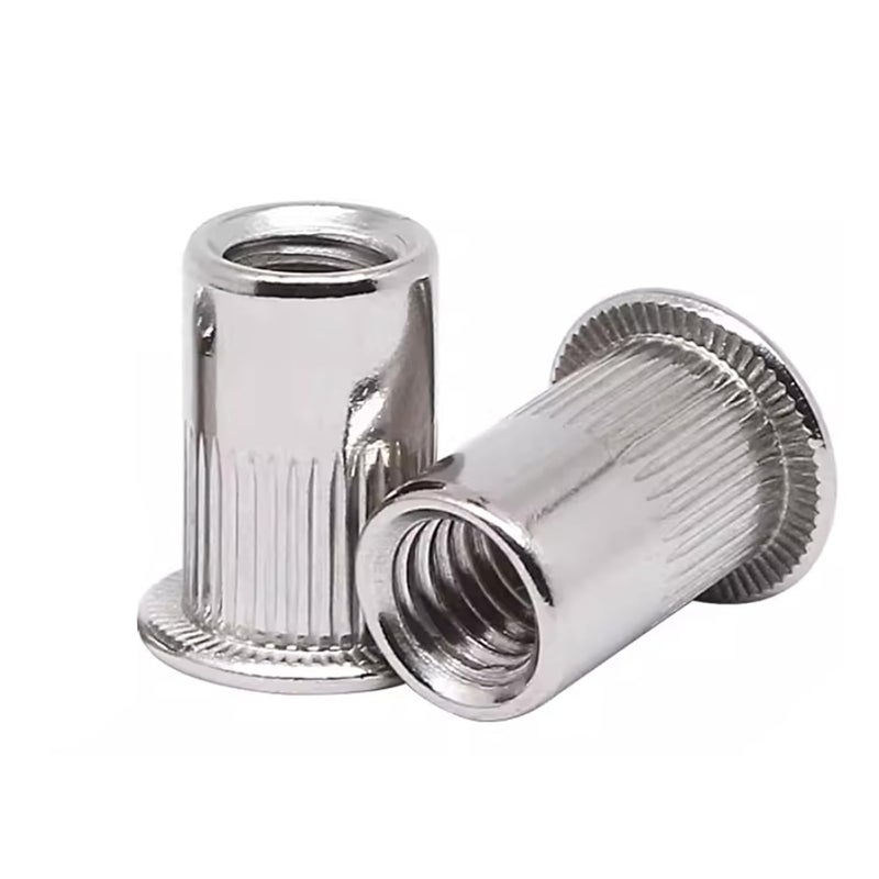Instockbolts 5/16"-18 Stainless Rivet Nuts, 304 Stainless Steel Threaded Insert Nut Nutsert Rivnuts, 50Pcs - Image 2