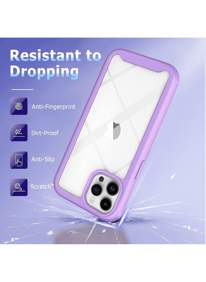 NALANDA NALANDA Case for iPhone 14 Pro 6.1 Inch Full-Body Protection Shell Shockproof Phone Case Screen Camera Lens Protective Anti-Fingerprint Anti-Scratch Phone Case for Apple iPhone 14 Pro 6.1‘’-Purple - Image 3