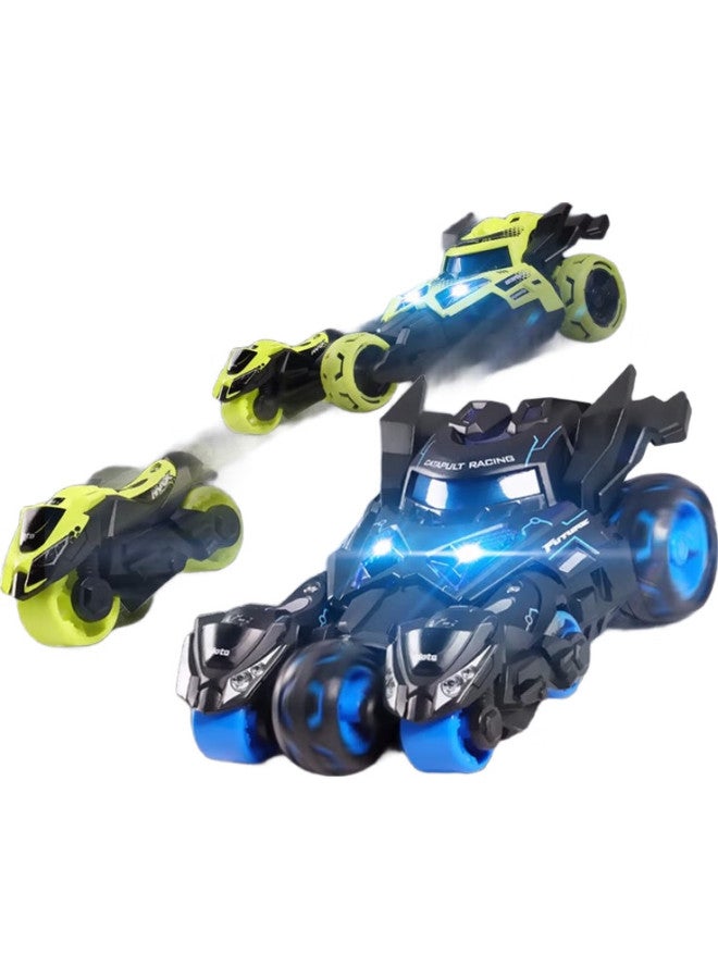 Feibei Children'S Toy, Boys 3-6 Years Old, Alloy Motorcycle Toy, 5-Year Birthday Gift, Ejection Racing Car Model - Image 2