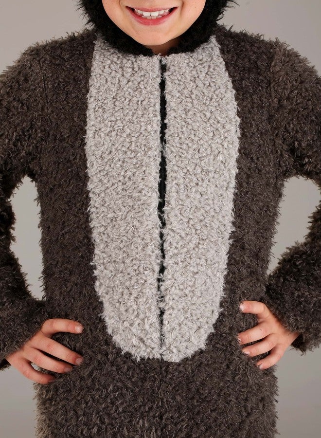 Fun Costumes Fuzzy Possum Kids Costume - Hooded Jumpsuit and Shoe Covers, Large - Image 4