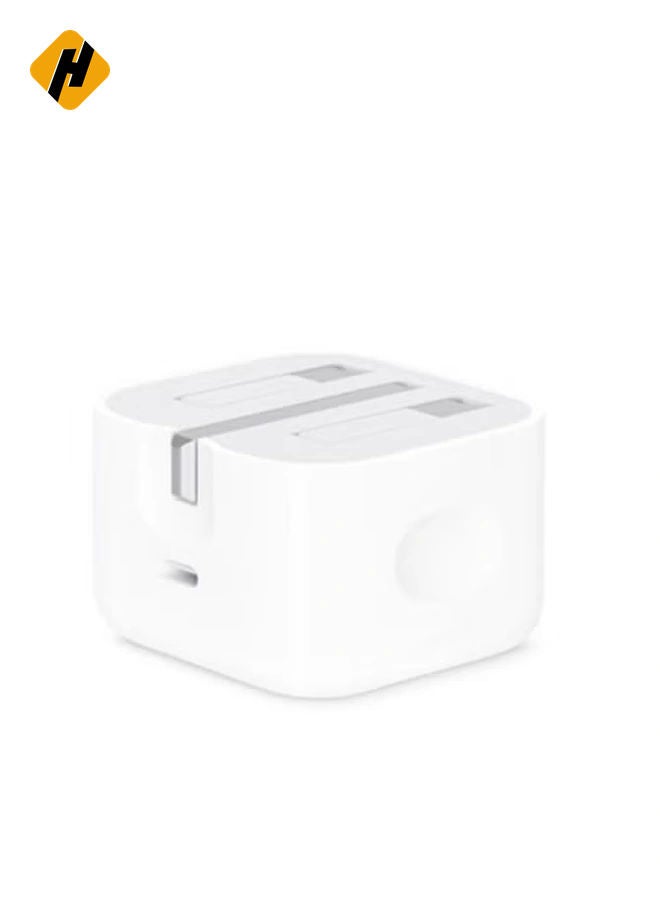 HuHa 20W Foldable Fast Charging Wall Adapter Compatible with Apple iPhone 12 Pro Max/11 Pro Max/SE, iPad White  - Image 4