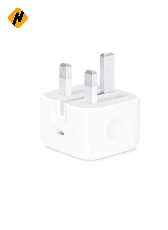 HuHa 20W Foldable Fast Charging Wall Adapter Compatible with Apple iPhone 12 Pro Max/11 Pro Max/SE, iPad White  - Image 2
