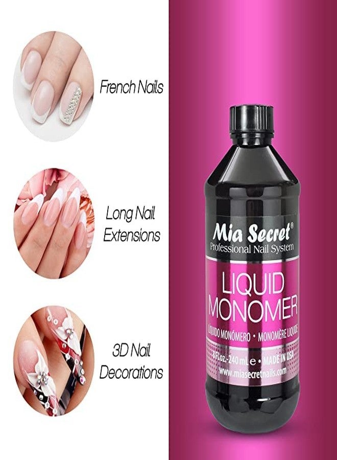MAVENI 8 oz Mia Secret Liquid Monomer - Professional Acrylic Nail Liquid for Acrylic Powder - EMA monomer - Nail Monomer liquid - ema monomer acrylic nail liquid - Image 4