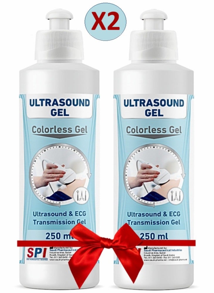 إس بي أي عبوتان من جل للموجات الصوتية 250 مل ( عديم اللون) - Image 1