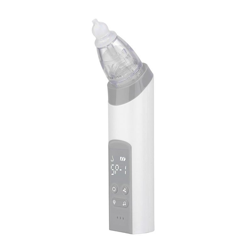 Baby Nasal Aspirator Electric Nose Suction Nose Cleaner with 3 Silicone Tips & Suction Strengths Built-in Flashlight and Music - Image 3