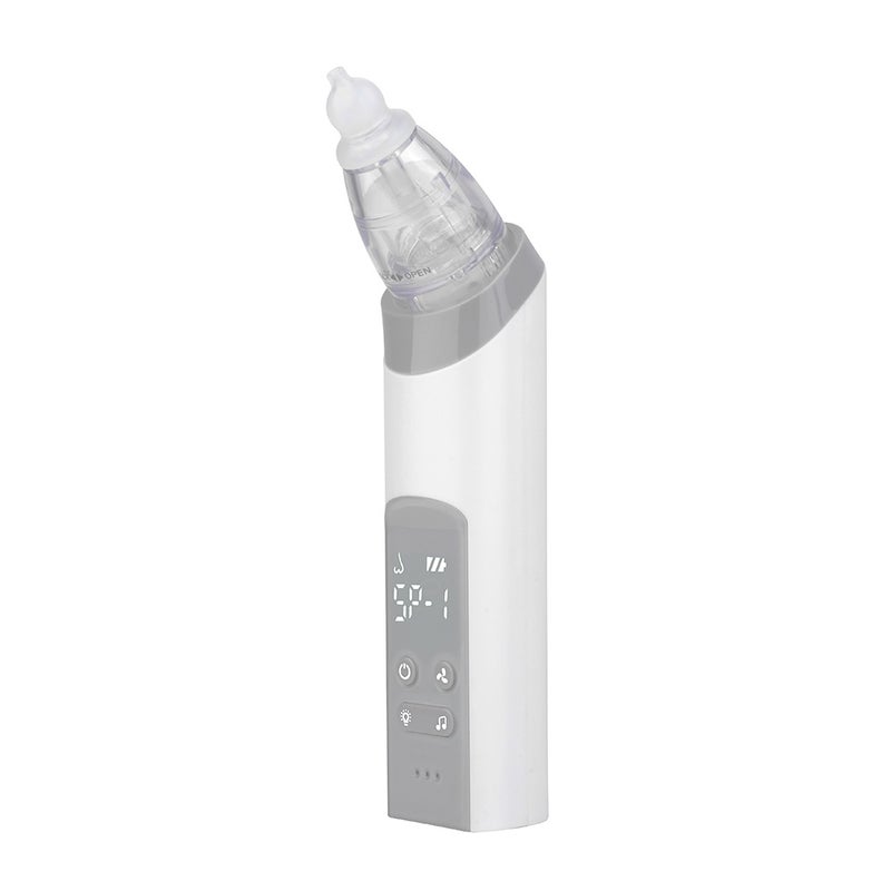 Baby Nasal Aspirator Electric Nose Suction Nose Cleaner with 3 Silicone Tips & Suction Strengths Built-in Flashlight and Music - Image 2