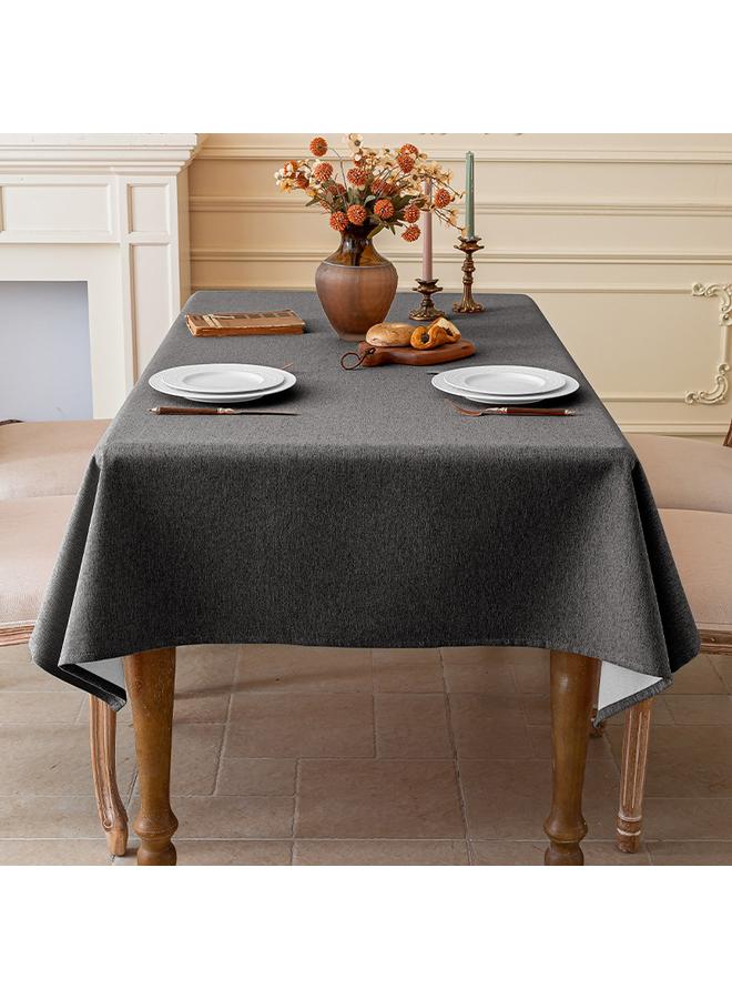 Bluejw Imitation Cotton And Linen Fabric Tablecloth Waterproof Wash-Free Light Luxury High-Level Rectangular Coffee Table Table Mat Desk Tablecloth Linen - Image 1