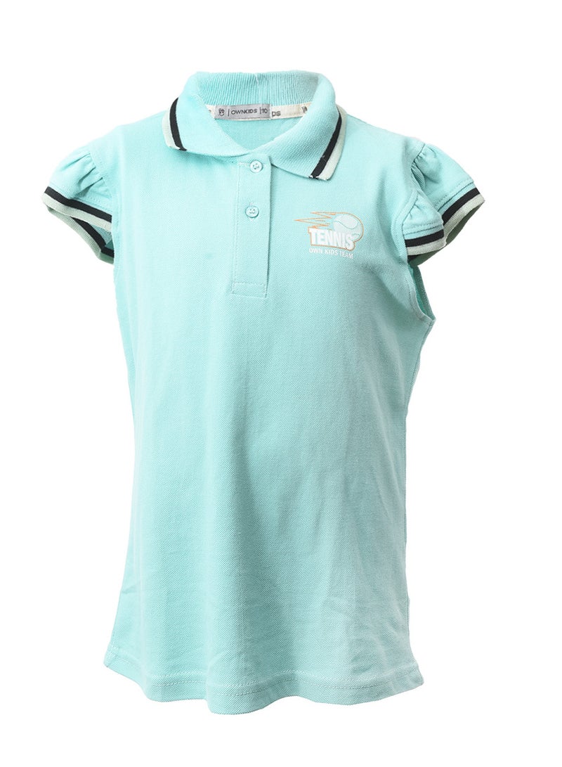 BEBO Girls' set of skirt and printed polo T-shirt - Image 2