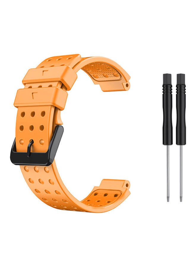 NIBEMINENT Porous Silicone Watch Strap Screwdriver Orange - Image 1
