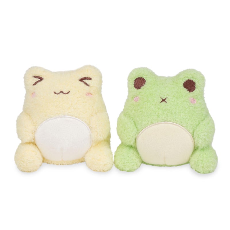 Cuddle Barn PlushGoals - Edawawa Kawaii Cute Soft Green Edamame Frog Plush Toy, 13 inches - Image 4