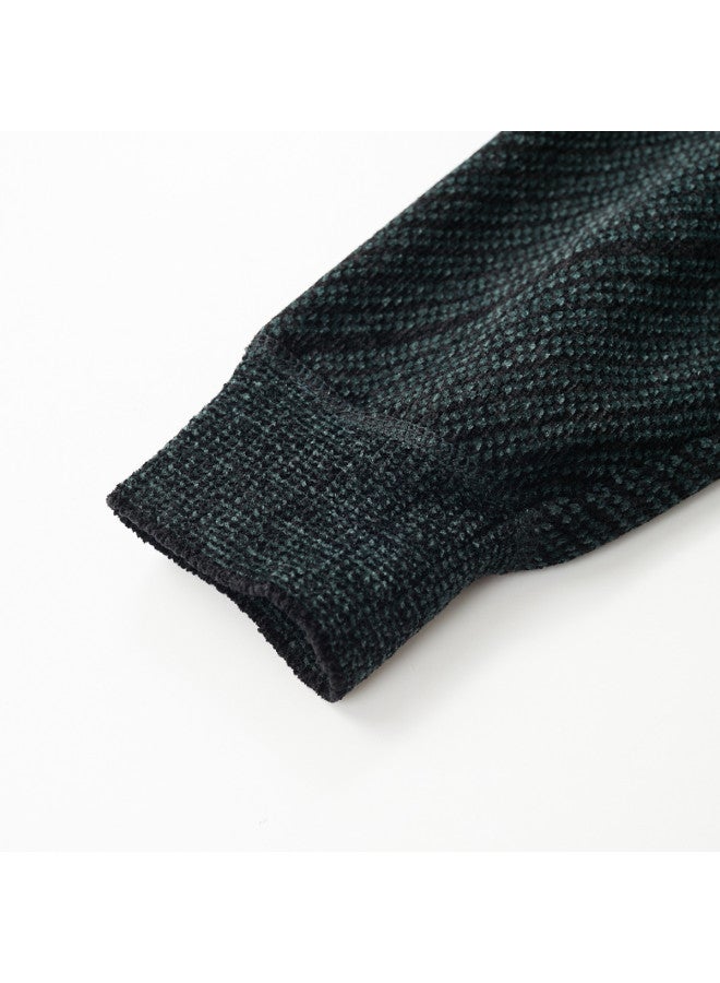 Fapai Business Casual Comfortable Versatile Warm Fleece Sweater Knitwear - Image 4