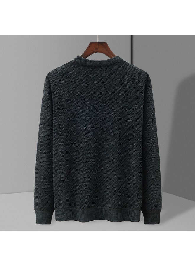 Fapai Business Casual Comfortable Versatile Warm Fleece Sweater Knitwear - Image 3