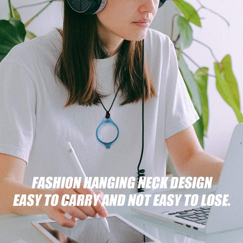 TERAISE Mini Folding Reading Glasses Pendant Necklace Readers Lightweight Portable Anti-Loss Reading Glasses with Exquisite Case for Women and Men - Image 3