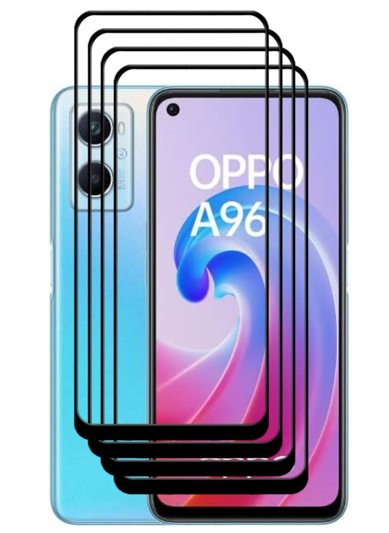 ACLIX 4 Pieces Antistatic ESD Dustproof Premium Quality High Definition Tempered Glass Screen Protector Designed For Oppo A96 - Image 1