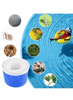 Generic Pool Skimmer Socks - 20 pcs Fine Mesh Swimming Pool & Spa Pre-Filter Savers for Skim Remove Leaves Oil Ideal Sock/Net/Saver to Protect Your Inground or Above Ground Pool  - Image 2