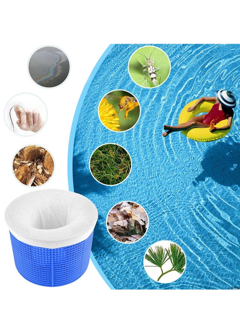 Generic Pool Skimmer Socks - 20 pcs Fine Mesh Swimming Pool & Spa Pre-Filter Savers for Skim Remove Leaves Oil Ideal Sock/Net/Saver to Protect Your Inground or Above Ground Pool - Image 2