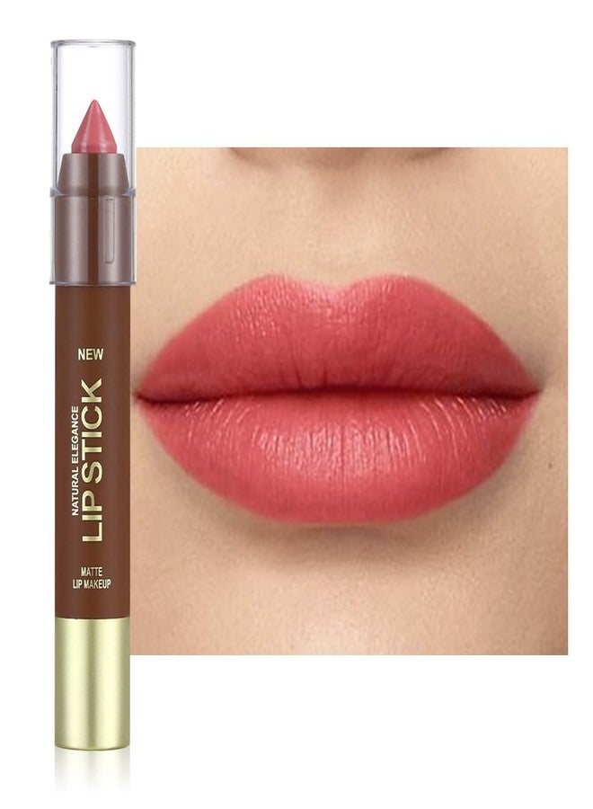 QIDSTERS Matte Lipstick Crayon Set for Women, Ruby Red 24 Hour Lipstick Lip Liner Pencil, Neutral Lip Stick Lipliner Long Lasting Waterproof Smudge Proof, Vegan & Cruelty-Free, 04 - Image 1