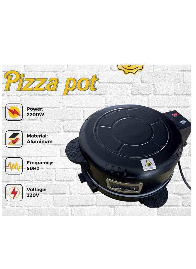Denx Home Baker Electric Pizza Maker | 30Cm 2200W Home Pizza Oven Dx2033 - Image 2