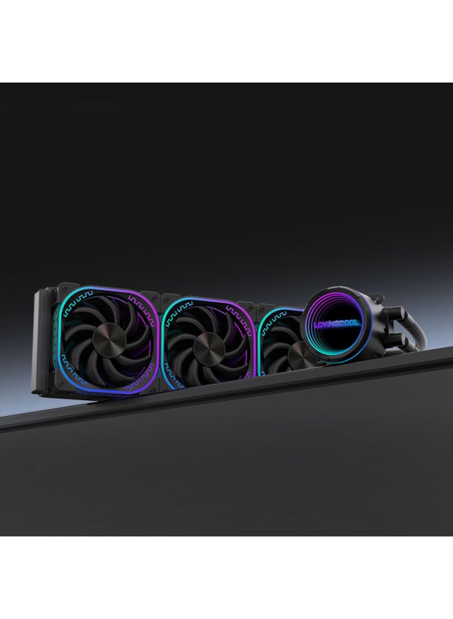 LOVINGCOOL Cpu Water Cooler Thousand Layer Mirror 240 Argb Temperature Control Amd Mystic Light Sync 2011 All-in-one Inter - Image 3