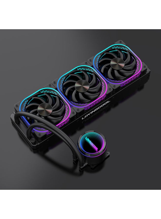 LOVINGCOOL Cpu Water Cooler Thousand Layer Mirror 240 Argb Temperature Control Amd Mystic Light Sync 2011 All-in-one Inter - Image 2