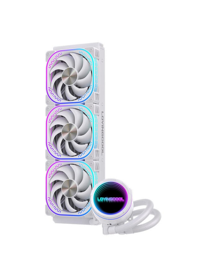LOVINGCOOL Cpu Water Cooler Thousand Layer Mirror 240 Argb Temperature Control Amd Mystic Light Sync 2011 All-in-one Inter - Image 1