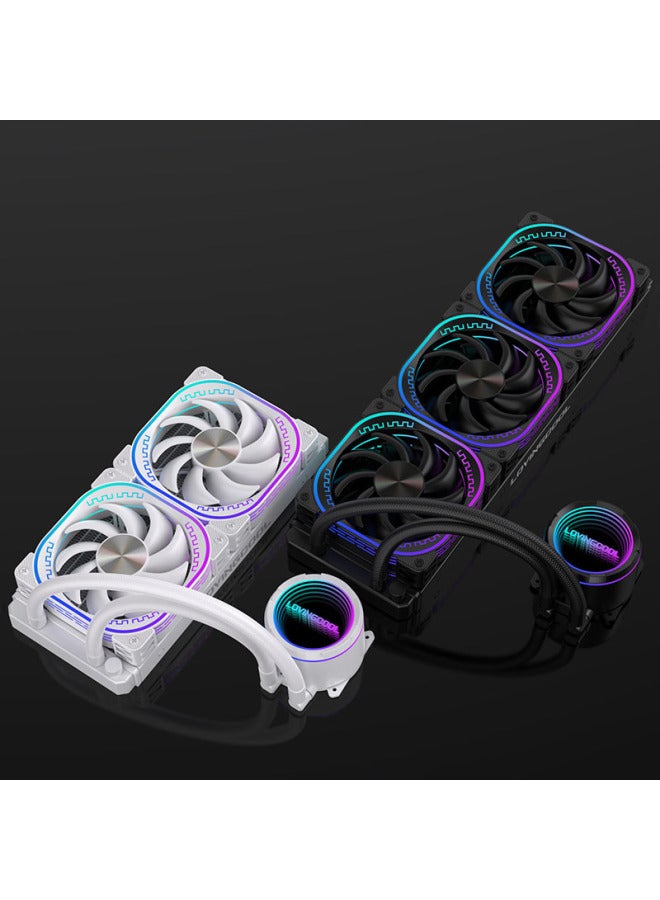 LOVINGCOOL Cpu Water Cooler Thousand Layer Mirror 240 Argb Temperature Control Amd Mystic Light Sync 2011 All-in-one Inter - Image 4
