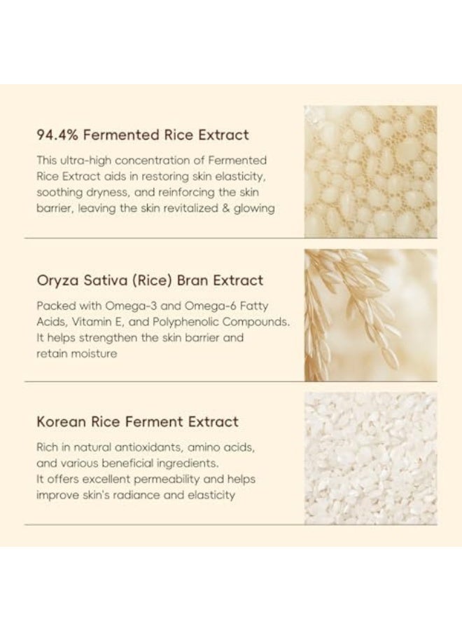لايكو مجموعة العناية بالبشرة بالأرز الكوري - مجموعة هدايا مكونة من 5 قطع تشمل منظف، تونر، سيروم، كريم وكريم للعين - مجموعة العناية بالبشرة بمستخلص الأرز للتوهج. - Image 5
