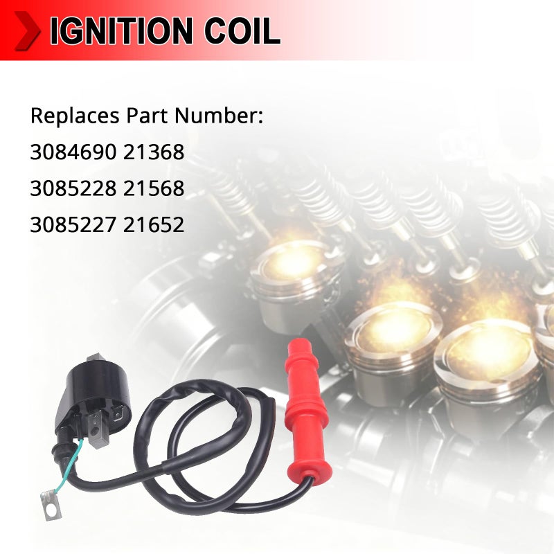 Ignition Coil Compatible with Polaris Sportsman 335 400 500 Magnum Scrambler Big Boss Ranger Xpedition Xplorer Worker, Replace 3084690 21368 3085228 21568 3085227 21652 - Image 2