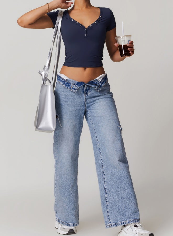 KAWN.YOGA Womens Crop Top Short Sleeves  - Image 4