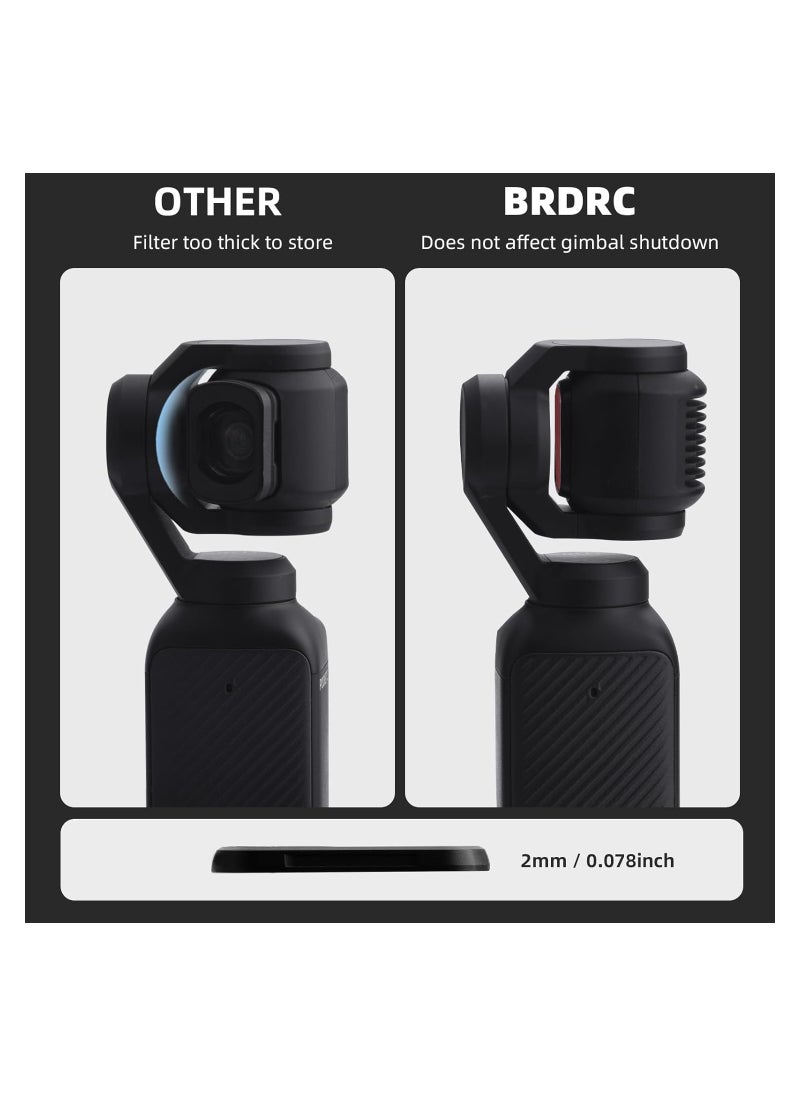Pocket 3 ND Filters Set, 6 Pack - CPL ND4 ND8 ND16 ND32 ND64 Lens Filter for DJI Osmo Pocket 3 Creator Combo Camera Accessories
