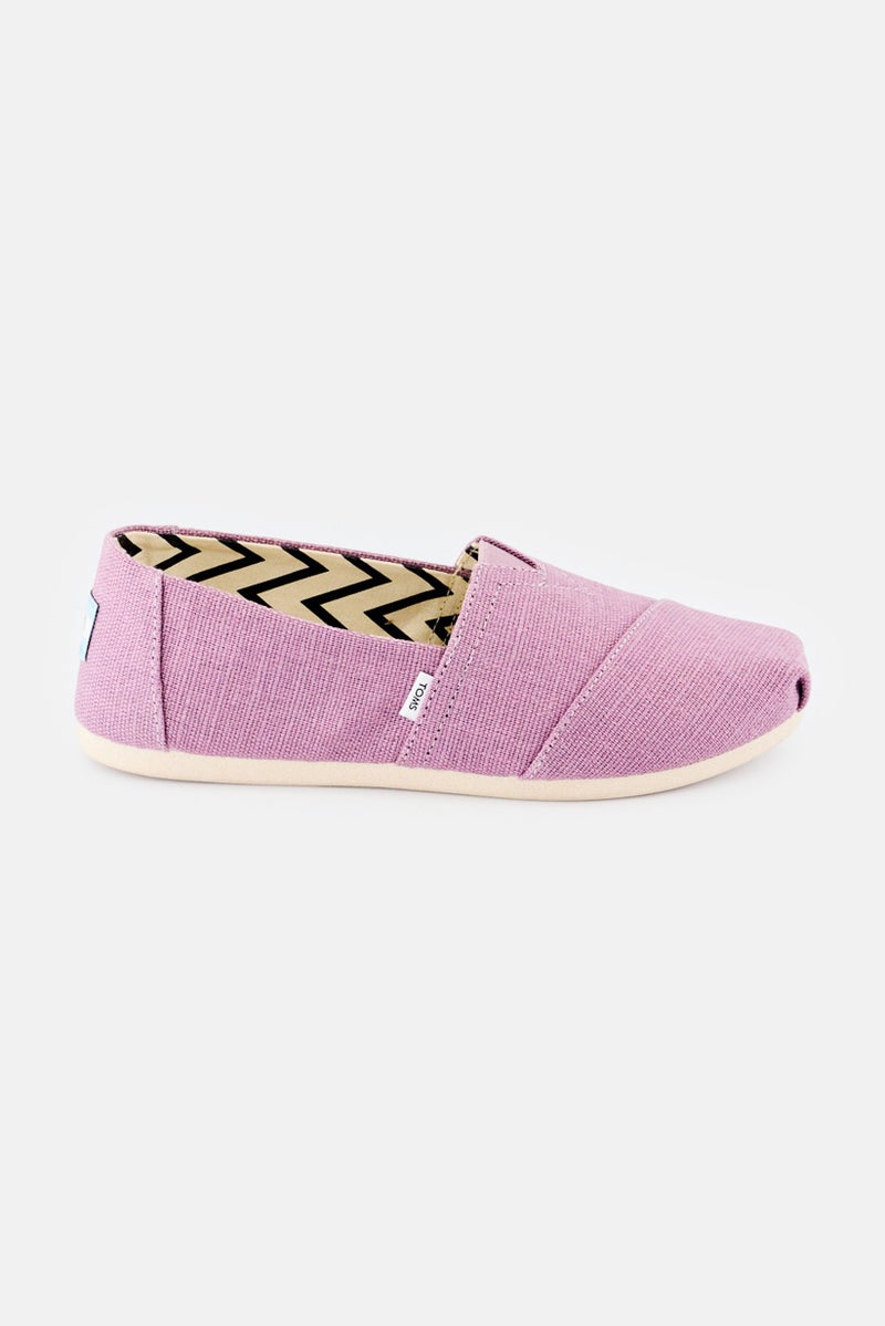 TOMS Women Alpargata Canvas Slip On Shoes, Mauve - Image 4