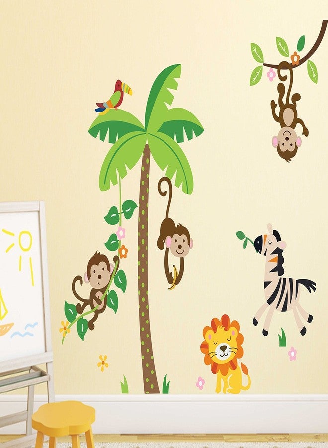 Wallstick Happy Animals wallsticker (Vinyl 100 cm x 90 cm) - Image 1